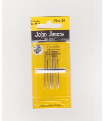Aghi mano john james lana punta chenille carta da 6 aghi / jj188