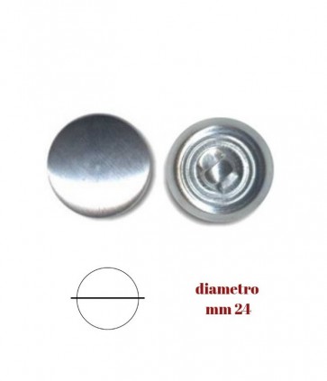 Anime bottoni con gambo diametro 24 mm scatola da 100 pezzi / 2030/6/24