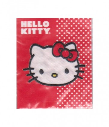 Applicazione termoadesiva hello kitty  h cm 5 l cm 6 confezione da 3 pezzi / 14251