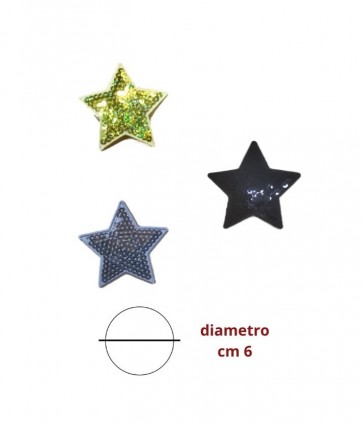 Applicazione termoadesiva paillettes confezione da 3 pezzi / 9945