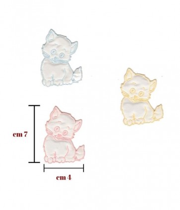 Applicazione termoadesiva tessuto confezione da 3 pezzi colori assortiti / 7273