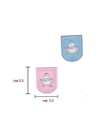 Applicazione termoadesiva tessuto confezione da 4 pezzi / 7711