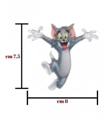 Applicazione termoadesiva tom h cm 7-5 l 8 cm confezione da 3 pezzi /  9264