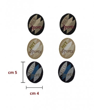 Applicazione termoadesivaconfezione da 6 pezzi / apu01537
