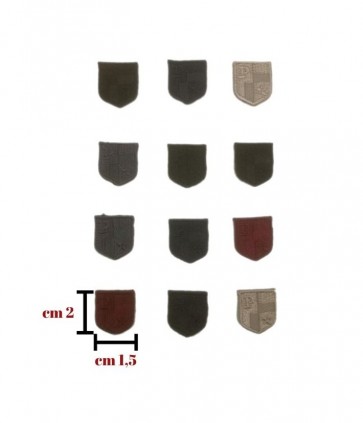 Applicazione termoadesivatessuto colori assortiti confezione da 12 pezzi  / 634