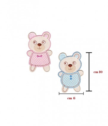 Applicazione termoadesivatessuto confezione da 2 pezzi / 9191