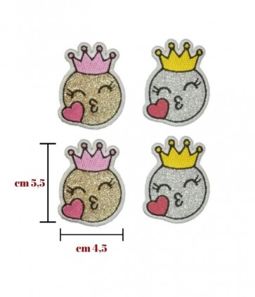 Applicazione termoadesivatessuto confezione da 4 pezzi / 027/a