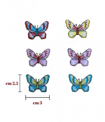 Applicazione termoadesivatessuto confezione da 6 pezzi / 173