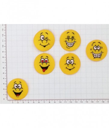 Applicazione termoadesivatessuto confezione da 6 pezzi assortiti / 9286