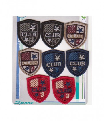 Applicazione termoadesivatessuto h 3-5 cm l 3-5 cm circa  confezione da 8 pezzi / 558