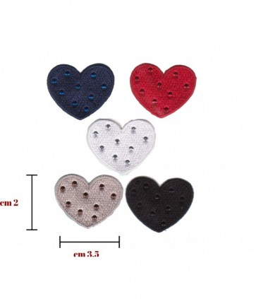 Applicazione termoadesivetessuto confezione da 5 pezzi h 2 cm l 3-5 cm circa / 738/b