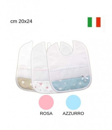 Bavette disegnate in spugna e tela aida cm 20x24 confezione da 2 pezzi / bv00978