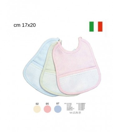 Bavette per neonato aida confezione da 3 pezzi / bv00894