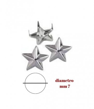 Borchia forma stella confezione da 100 pezzi / bs07