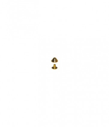 Borchie con con vite colore oro confezione da 36 pezzi