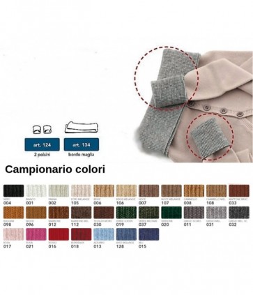 Bordi maglia in acrilico 100% h cm 8 ripiegato l cm 50 / 134