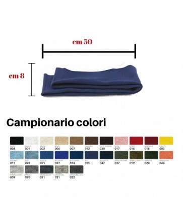 Bordo maglia 96% cotone 4% elastan ripiegato cm 8 x 50 / 128