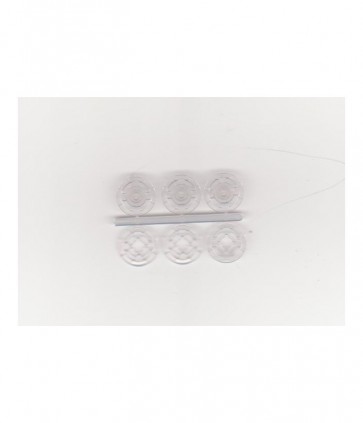 Bottone automatico plastica diametro mm 13 stecca da 3 coppie