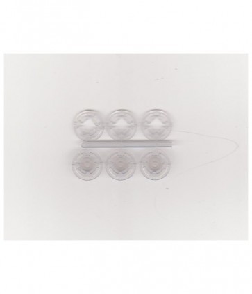 Bottone automatico plastica diametro mm 15 stecca da 3 coppie