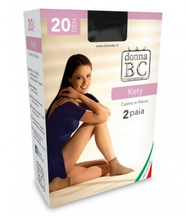 Calzino filanca 20 den taglia unica confezione 24 pa / kety 20 donna bc ok