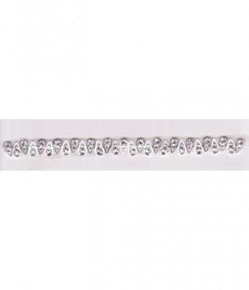 Catena metallo con stras e pietre h cm 1 / 714