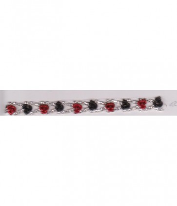 Catena metallo con stras e pietre h cm 1-5 / 721