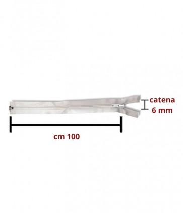 Chiusura 100 cm spirale catena 7 divisibile / 1185/5/100