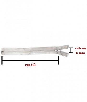 Chiusura 65 cm spirale catena 7 divisibile / 1185/5/65