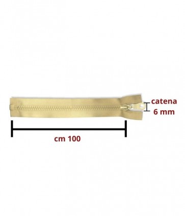 Chiusura carrarmato 100 cm divisibile catena 6 / 1184/6/100