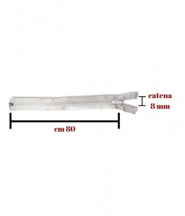 Chiusura spessa 80 cm spirale catena 8 divisibile / 1185/8/80