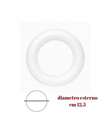 Ciambelle in polistirolo diametro esterno 125 mm busta da 17 pezzi