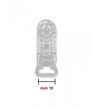 Clips trasparente mm 10 confezione da 10 pezzi / 6/423/10