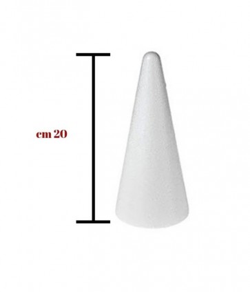 Cono polistirolo 200 mm busta da 5 pezzi / impo-200