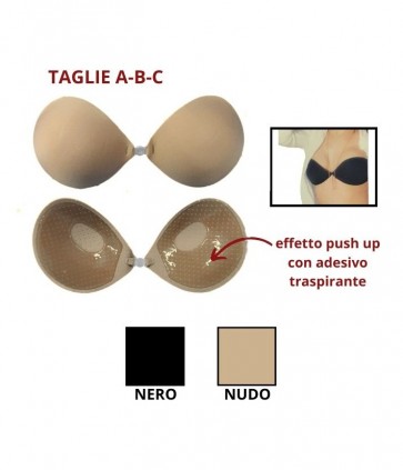 Coppa forma ovale adesiva 15% silicone 85% poliestere / c106