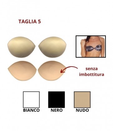 Coppa forma ovale anatomica senza imbottitura tg 5 / c006 ok