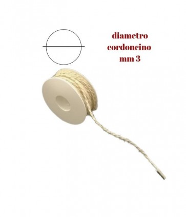 Cordone juta mm 3 naturale rotolo da 20 mt / 553/03