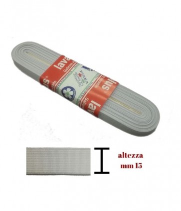 Elastico gallone mm 15 pezza da 10 mt lavaplus / 9140/15