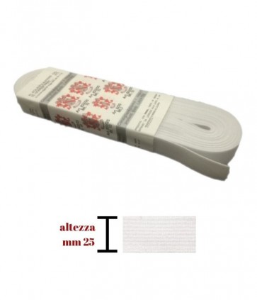 Elastico gallone mm 25 pezza da 10 mt / 822/25