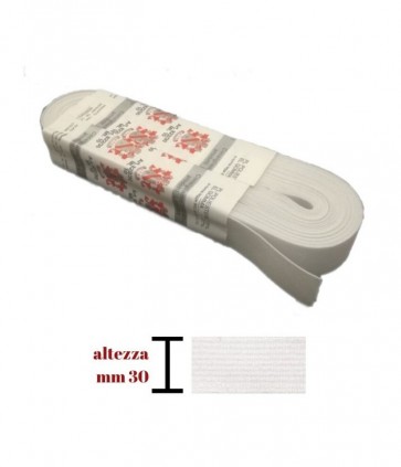 Elastico gallone mm 30 pezza da 10 mt/ 822/30