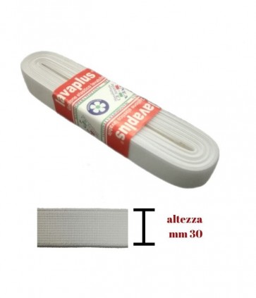Elastico gallone mm 30 pezza da 10 mt lavaplus / 9140/30