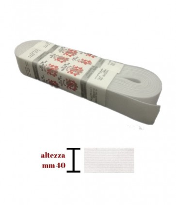 Elastico gallone mm 40 pezza da 10 mt/ 822/40