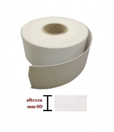 Elastico gallone mm 60 pezza da 10 mt/ 822/60