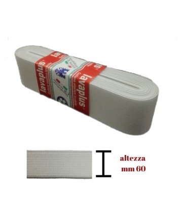 Elastico gallone mm 60 pezza da 10 mt lavaplus / 9140/60