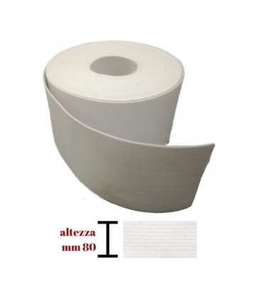 Elastico gallone mm 80 pezza da 10 mt/ 850/80