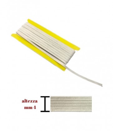 Elastico h 0-4 cm pezza da 20 mt / 08t