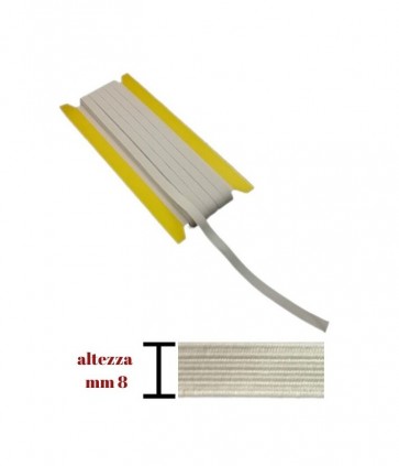 Elastico h 0-8 cm pezza da 20 mt / 14t