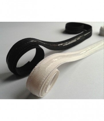 Elastico rasato mm 14 con silicone interno pezza da metri 10 / 9097/014
