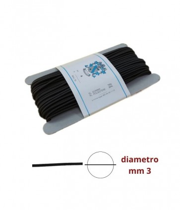 Elastico tubolare mm 3 pezza da 20 mt / n 4