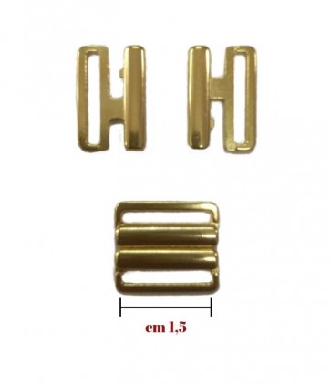 Gancio metallo cm 1-5 confezione da 10 pezzi(argento) da 6 pezzi(oro) / 16617