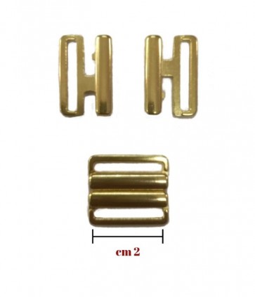 Gancio metallo cm 2-0 confezione da 6 pezzi(argento) da 4 pezzi(oro) / 16658